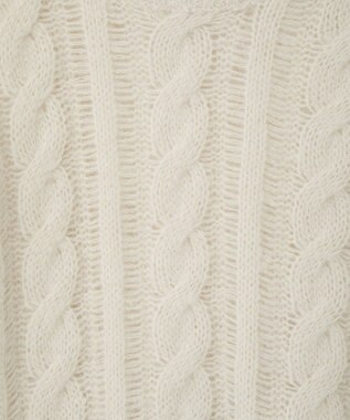 AMERICAN HOLIC 透かしケーブルニットプルオーバー Green