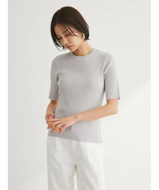 Green Parks 洗える　コンパクトニットプルオーバー Light Gray