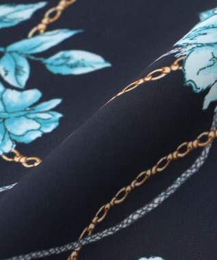 ANY SIS フラワー スカーフ ネイビーベース