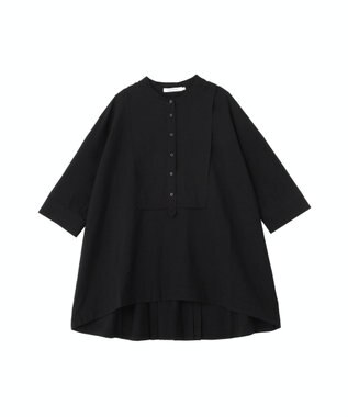 AMERICAN HOLIC 【WEB限定】接触冷感バンドカラーシャツチュニック Black
