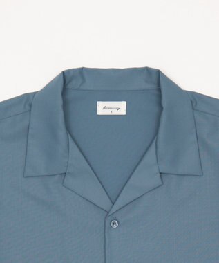 WEGO 【セットアップ対応】TRオープンカラーシャツ（SS） サックス