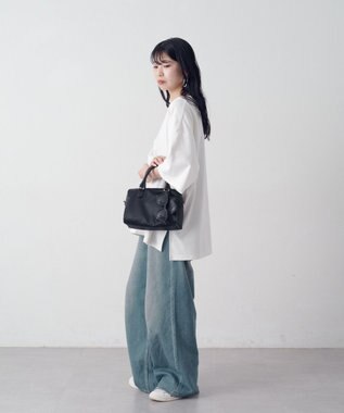 russet クラウズナイロン2WAYミニボストンバッグ(CE-1720-WEB) Black