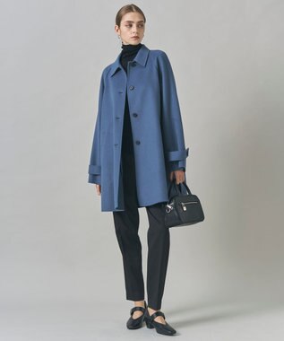 ICB WoolRever  ステンカラーコート ブルーグレー系