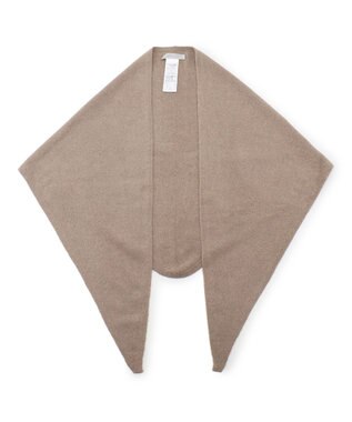 UNFILO 【WEB/一部店舗限定】ふわふわニット 三角ストール モカ