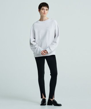  【洗える】スムースニット レギンス（uncrave WHITE）