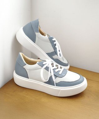 Pointer 日本製 本革軽量 大人厚底スニーカー