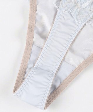 Wing Tバックショーツ Wing Lesiage PB4010とペア 【後ろ姿きれいブラ】 はきこみ丈あさめ PF4012 ウイング／ワコール サックス