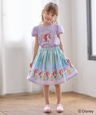 ANY KIDS 【ディズニープリンセス/フローズン】アート プリント Tシャツ ラベンダー<アリエル>