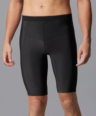 CW-X 【MEN】 CW-X メンズ スポーツタイツ ハーフ(ひざ上丈) 下半身サポート(股関節・腰・おしり・ふともも) マラソン 球技 HZO695 /ワコール ブラック