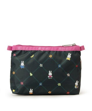 LeSportsac COSMETIC CLUTCH/ミッフィーオーチャードグリーン/ピンク ミッフィーオーチャードグリーン/ピンク