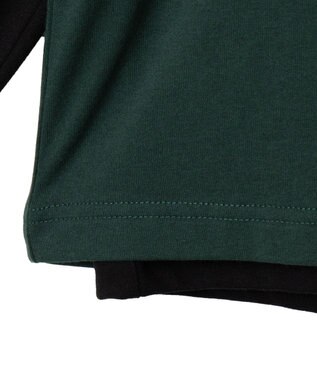 WEGO 【ユニセックス着用ITEM/2点SET】アクセ付きグラフィックアンサンブルT（LS） グリーン