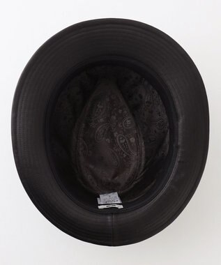 JOSEPH ABBOUD ベジーオイルブラシレザー ハット ブラック系