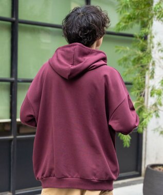 WEGO ヘビーウエイトサガラカレッジプルパーカー ワイン