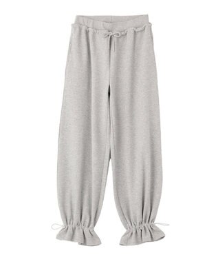 earth music&ecology 裾ドロストスウェットパンツ Gray Mixture