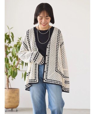 AMERICAN HOLIC クロシェカーディガン Ivory