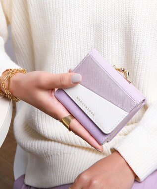 style code 【MERCURYDUO/マーキュリーデュオ】ダイアナ　トリコカラー口金ミニ財布