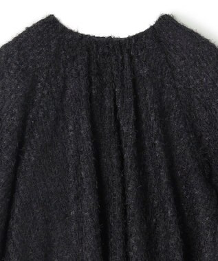 UNFILO エアリーヤーン ギャザーブラウス ネイビー