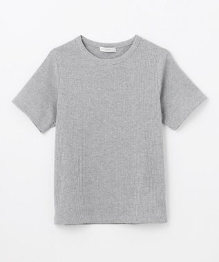 ANY L 【洗濯機可】ラメテレコTシャツ グレーラメ