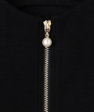 Feroux 【洗える】ペプラム ダンボールジレ ブラック系