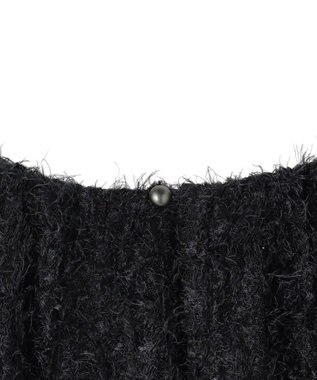 UNFILO エアリーヤーン ギャザーブラウス ネイビー