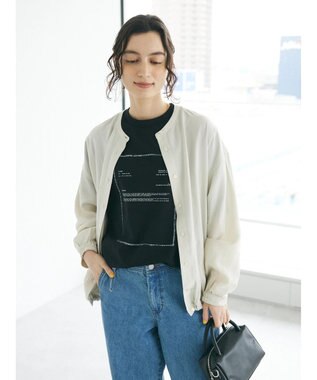 CRAFT STANDARD BOUTIQUE レーヨントロミ羽織りシャツ Ivory