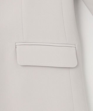 自由区 L 【セットアップ対応・洗える】トリアセダブルクロステーラード ジャケット ライトグレー系