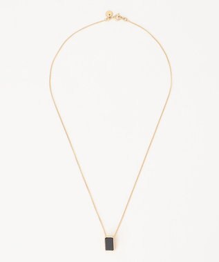 自由区 3WAYストーン ネックレス ゴールド×ブラック