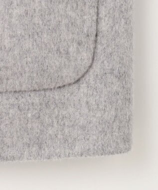 J.PRESS LADIES 【リバーシブル】ウールナイロンリバー スタンドカラー コート ライトグレー×ベージュ系