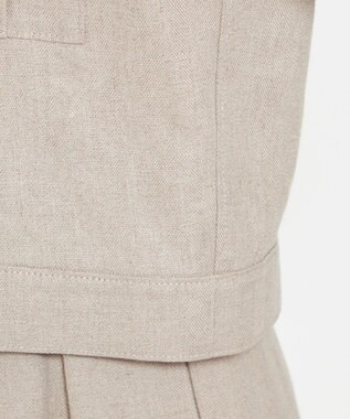 uncrave ヘリンボーン リネン ブルゾン（uncrave WHITE） フラックスA