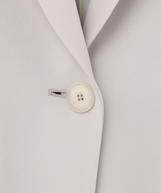 自由区 L 【セットアップ対応・洗える】トリアセダブルクロステーラード ジャケット ライトグレー系