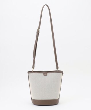 J.PRESS LADIES 【2way】Bucket キャンバス バッグ モカ系