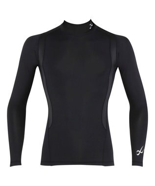 CW-X 【MEN】 CW-X 機能性トップス 【JYURYU TOP】 ハイネック 長袖 肩が動かしやすくなる 運動時の疲労を軽減 ゴルフ 球技 マラソン JAO009 /ワコール ブラック