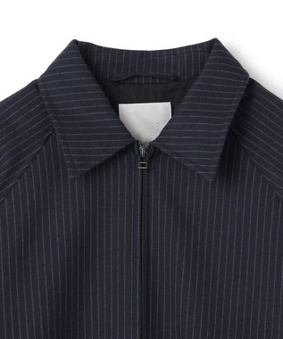 UNFILO MENS FLANNEL TOUCH 中綿ブルゾン [EC限定]ネイビーストライプ