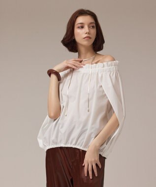 GRACE CONTINENTAL ケープ風2WAYトップ ホワイト