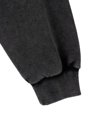 WEGO ロゴアシッドウォッシュパーカー スミクロ