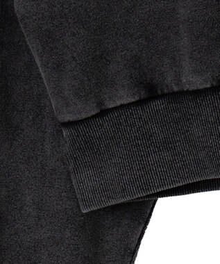 WEGO ロゴアシッドウォッシュパーカー スミクロ