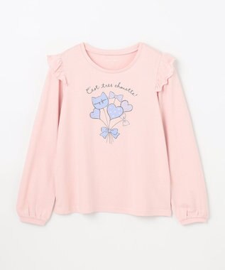 ANY KIDS 【WEB限定】7daysプリントTシャツ ピンク×風船