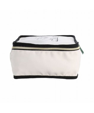 ACE BAGS & LUGGAGE HAyU × ace. トラベルポーチ Mサイズ 猫柄 17822 アイボリー