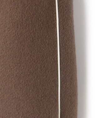 ICB 【WEB＆一部店舗限定】WooloopShortBeaver ショールカラーコート ディープモカ