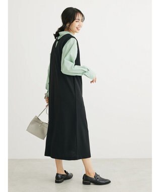 Green Parks ２ｗａｙ　洗えて着回せるジャンスカ Black