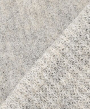 UNFILO アルパカシャギー ロングニット グレー