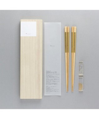 PRESENTERS ROOM toumei / 箔 hashi+hashioki 木箱入り2セット 実