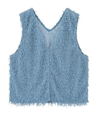 AMERICAN HOLIC 【前後2WAY】フリンジベスト Blue