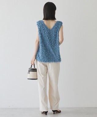 AMERICAN HOLIC 【前後2WAY】フリンジベスト Blue