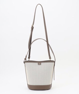 J.PRESS LADIES 【2way】Bucket キャンバス バッグ モカ系