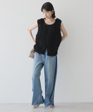 AMERICAN HOLIC 【前後2WAY】フリンジベスト Blue
