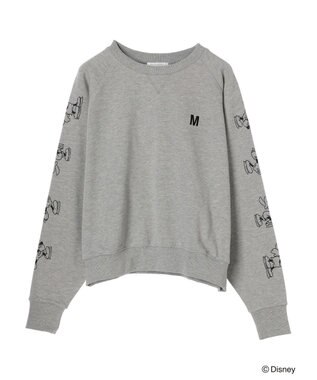 Green Parks Ｄｉｓｎｅｙ／裏毛袖プリントスウェットII Gray Mixture