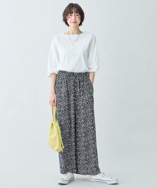 ANY L 【WEB限定】シルケットスムースツイストスリーブカットソー オフホワイト