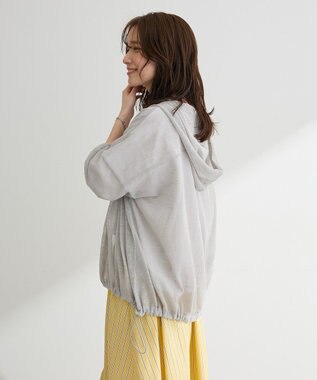 Green Parks リングドットニットパーカー Light Gray