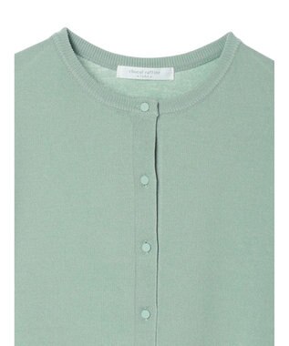 Green Parks 洗える　クルーネックカーディガン Light Gray